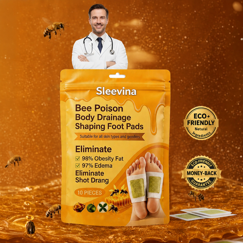 New 2026 Upgrade: 🌿𝐒𝐋𝐄𝐄𝐕𝐈𝐍𝐀® Bee Poison Foot Patches (Set of 10)